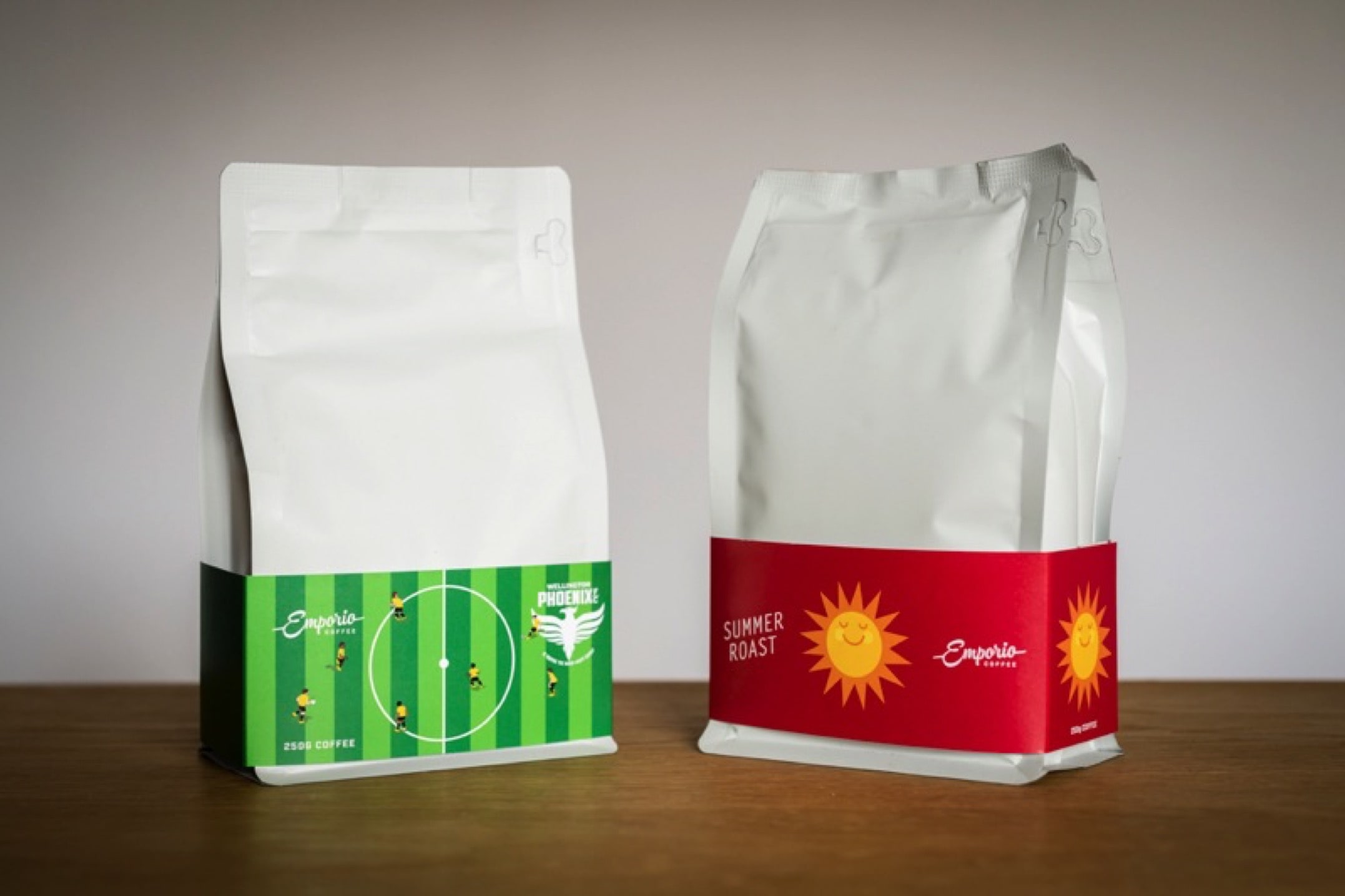 Emporio Coffee's Phoenix coffee packaging Emporio Coffee's Phoenix coffee packaging