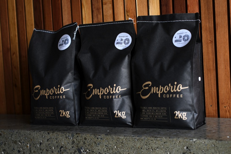 Printing stickers for Emporio Coffee