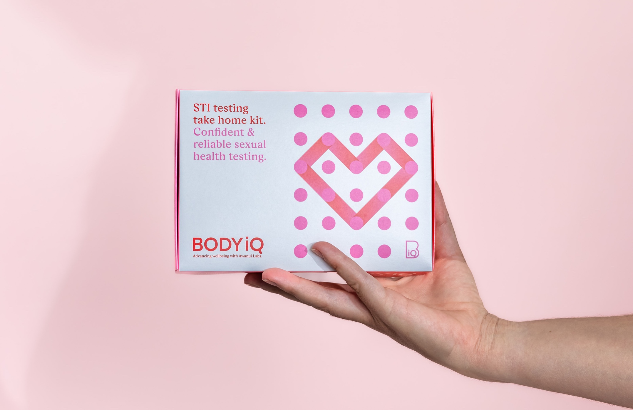 BODYiQ STI testing kit packaging with custom printed carton and A6 instruction booklet by Colourcraft Wellington