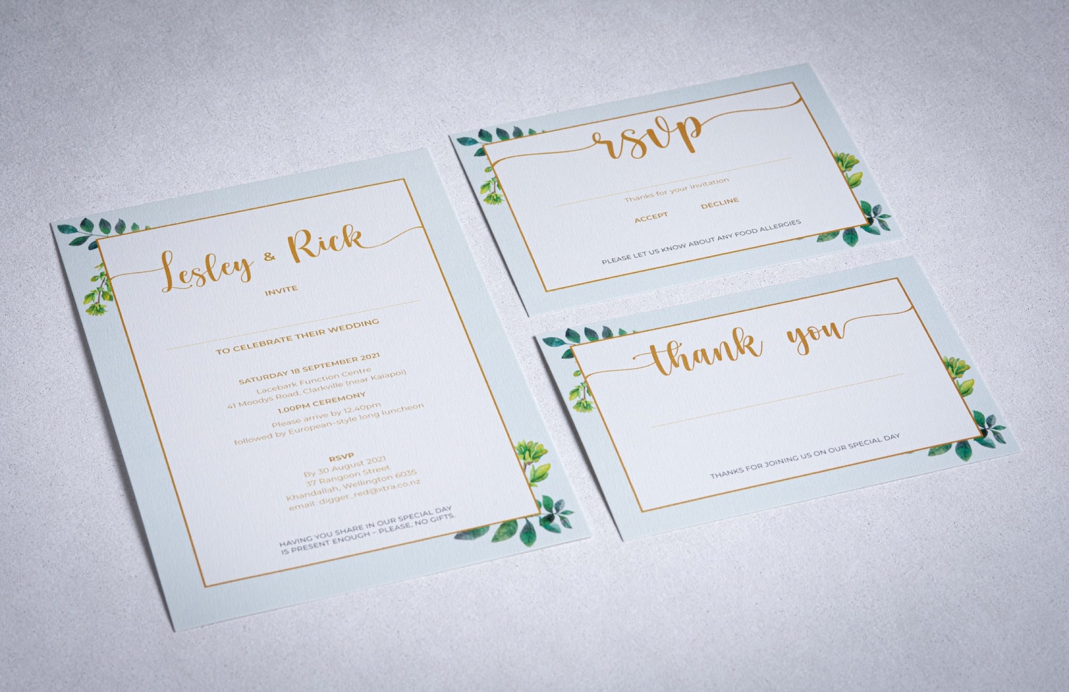 Celebrating Love in Style: Lesley and Rick's Wedding Stationery Celebrating Love in Style: Lesley and Rick's Wedding Stationery