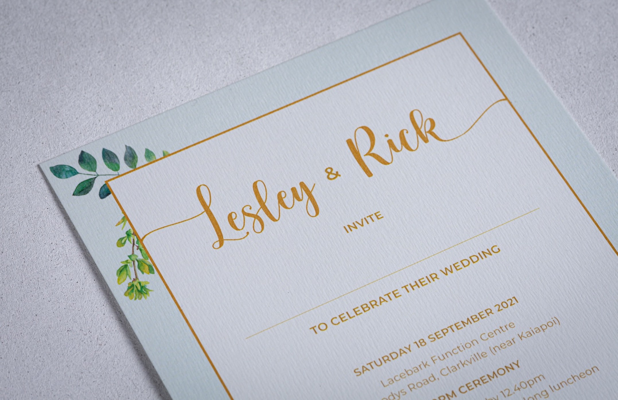 Celebrating Love in Style: Lesley and Rick's Wedding Stationery Celebrating Love in Style: Lesley and Rick's Wedding Stationery