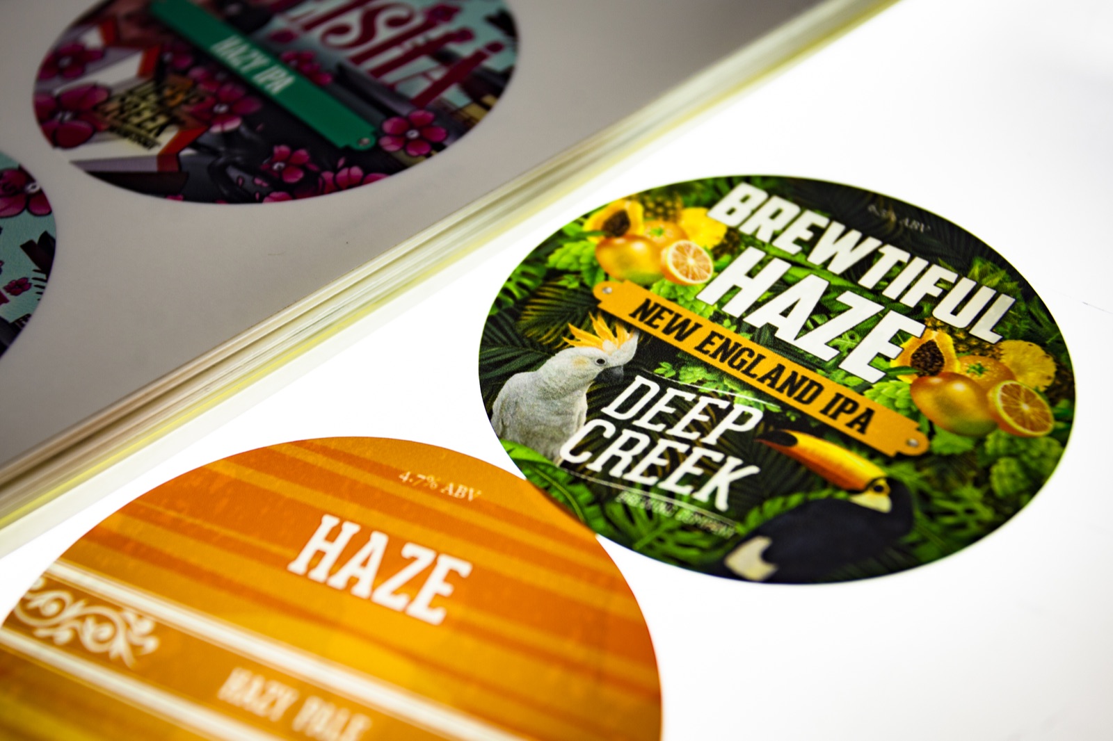Printing backlit tap badges for the Deep Creek Brewing Co.
