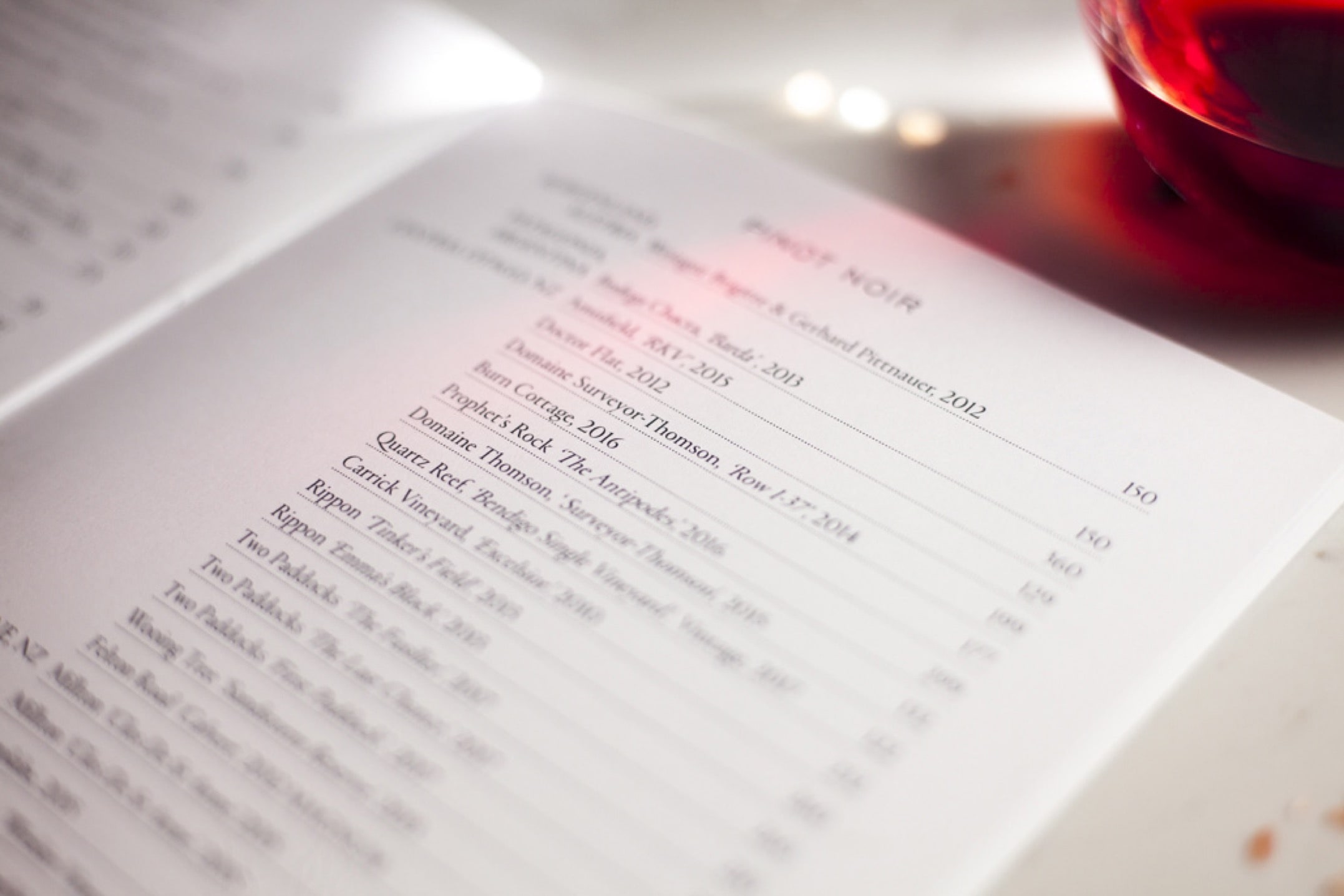 Printing the wine & bar menus for Hippopotamus Printing the wine & bar menus for Hippopotamus