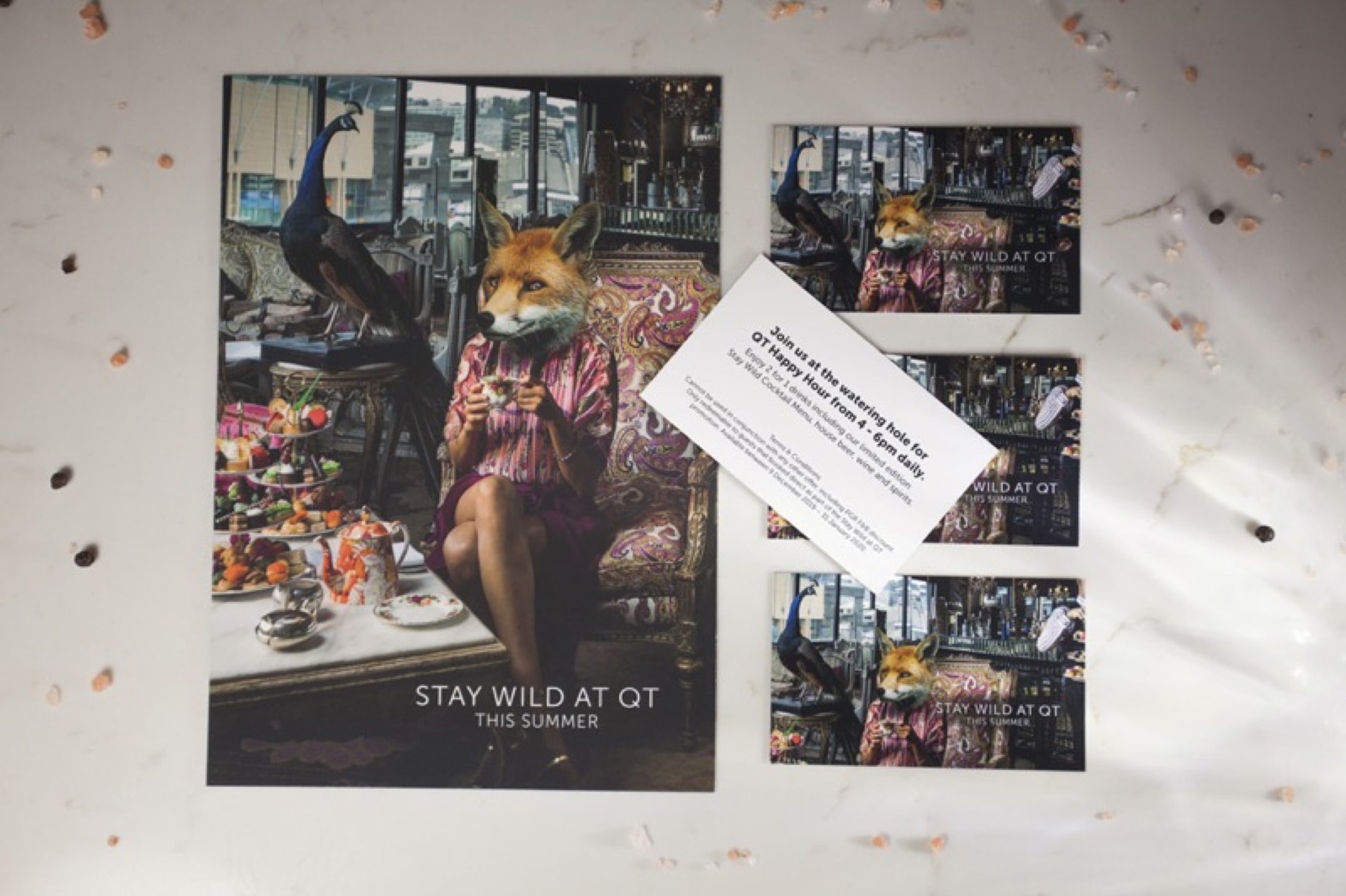 Printing a Stay Wild Menu for QT Wellington