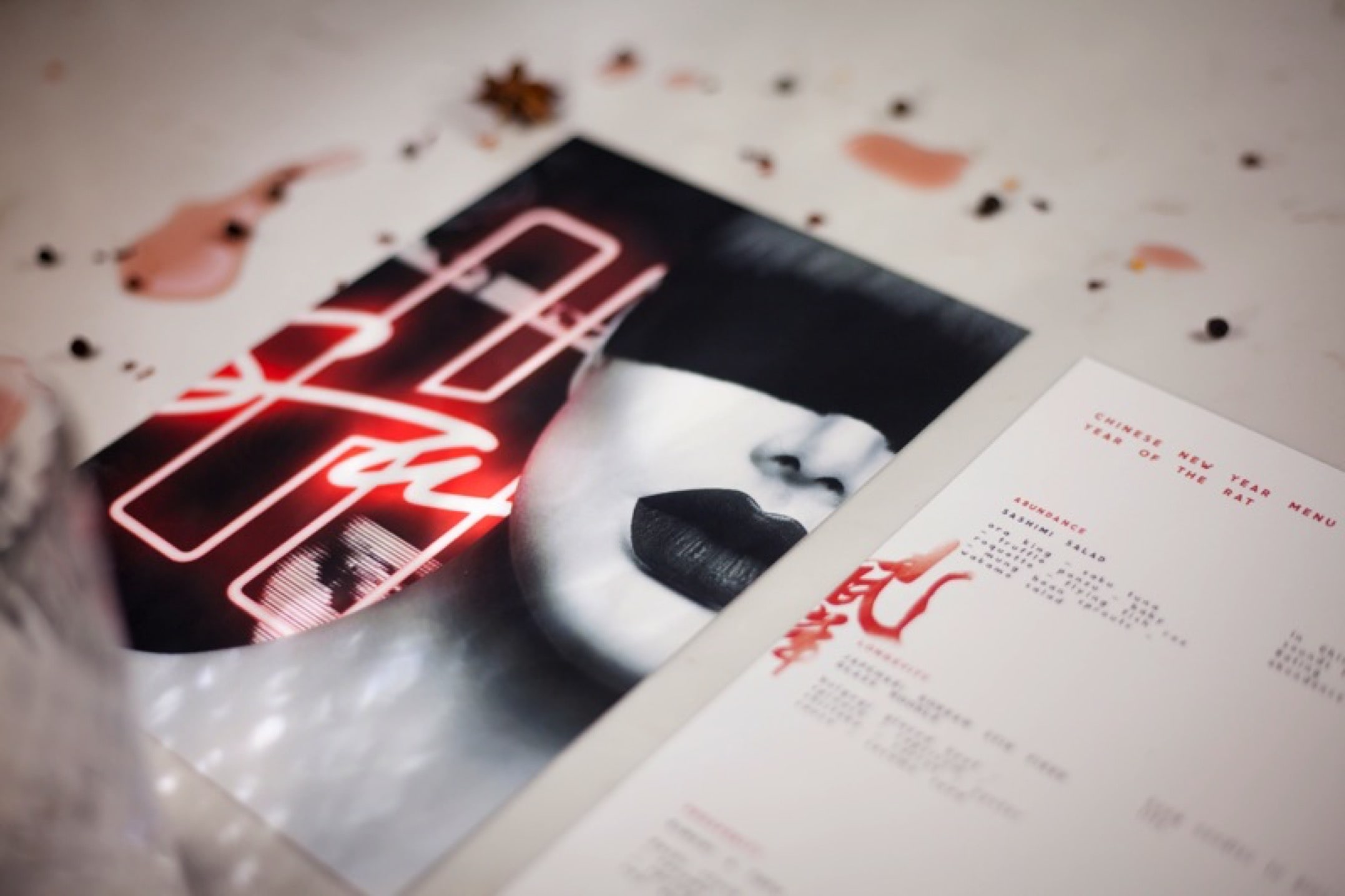 Printed Menus for Wellington's QT Hotel Printed Menus for Wellington's QT Hotel