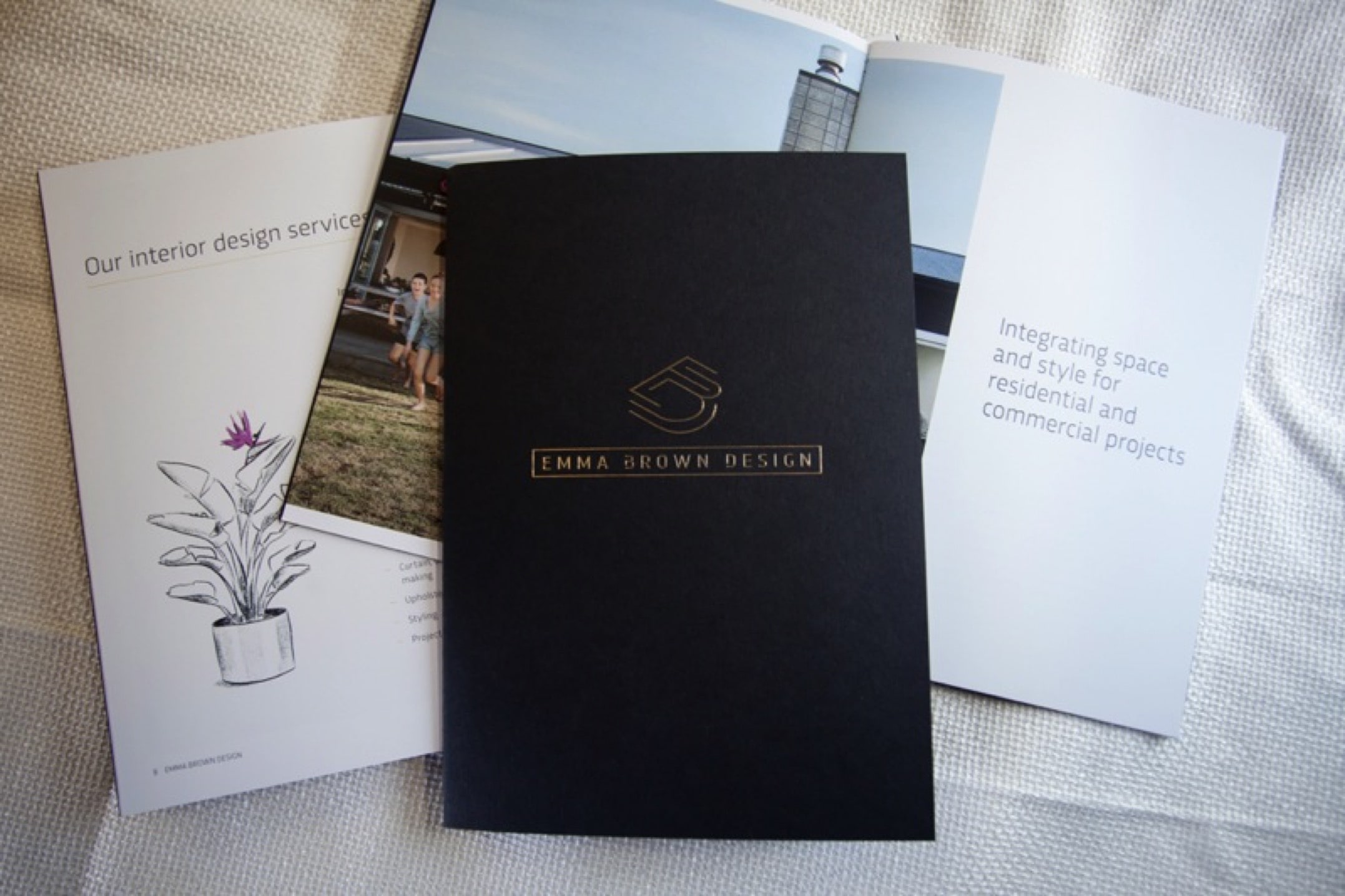 Printing promotional booklets for Emma Brown Design Printing promotional booklets for Emma Brown Design