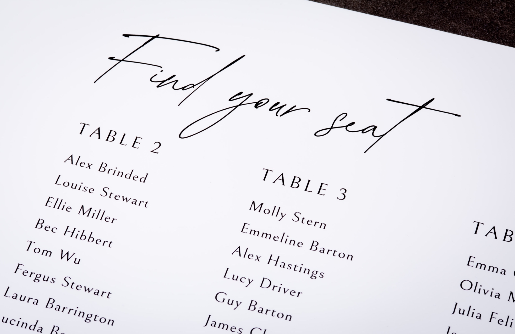 Custom wedding panels: Printed with thought and care Custom wedding panels: Printed with thought and care