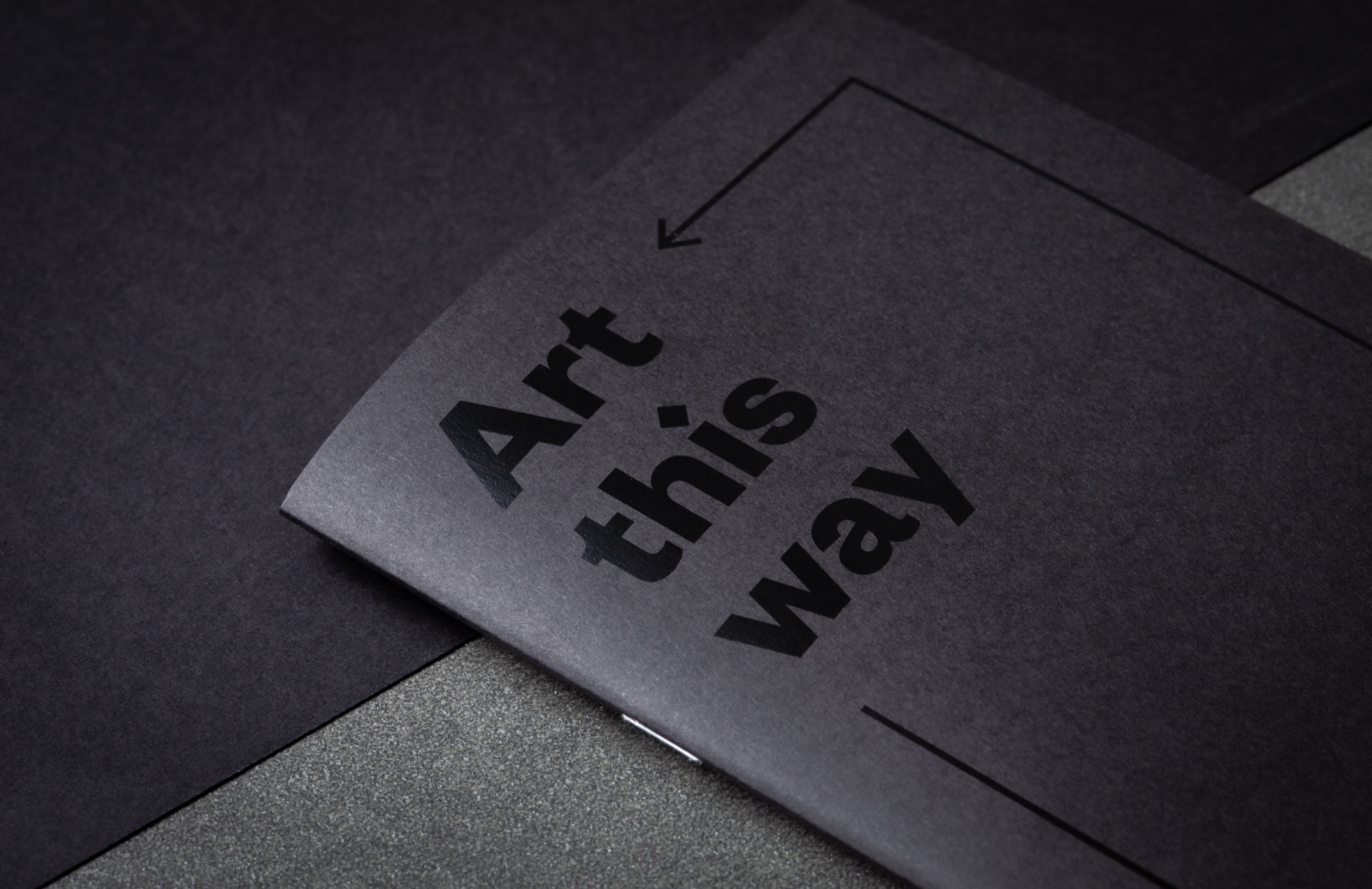Subtle Impact: Black-on-Black Notebooks for City Gallery Wellington Subtle Impact: Black-on-Black Notebooks for City Gallery Wellington