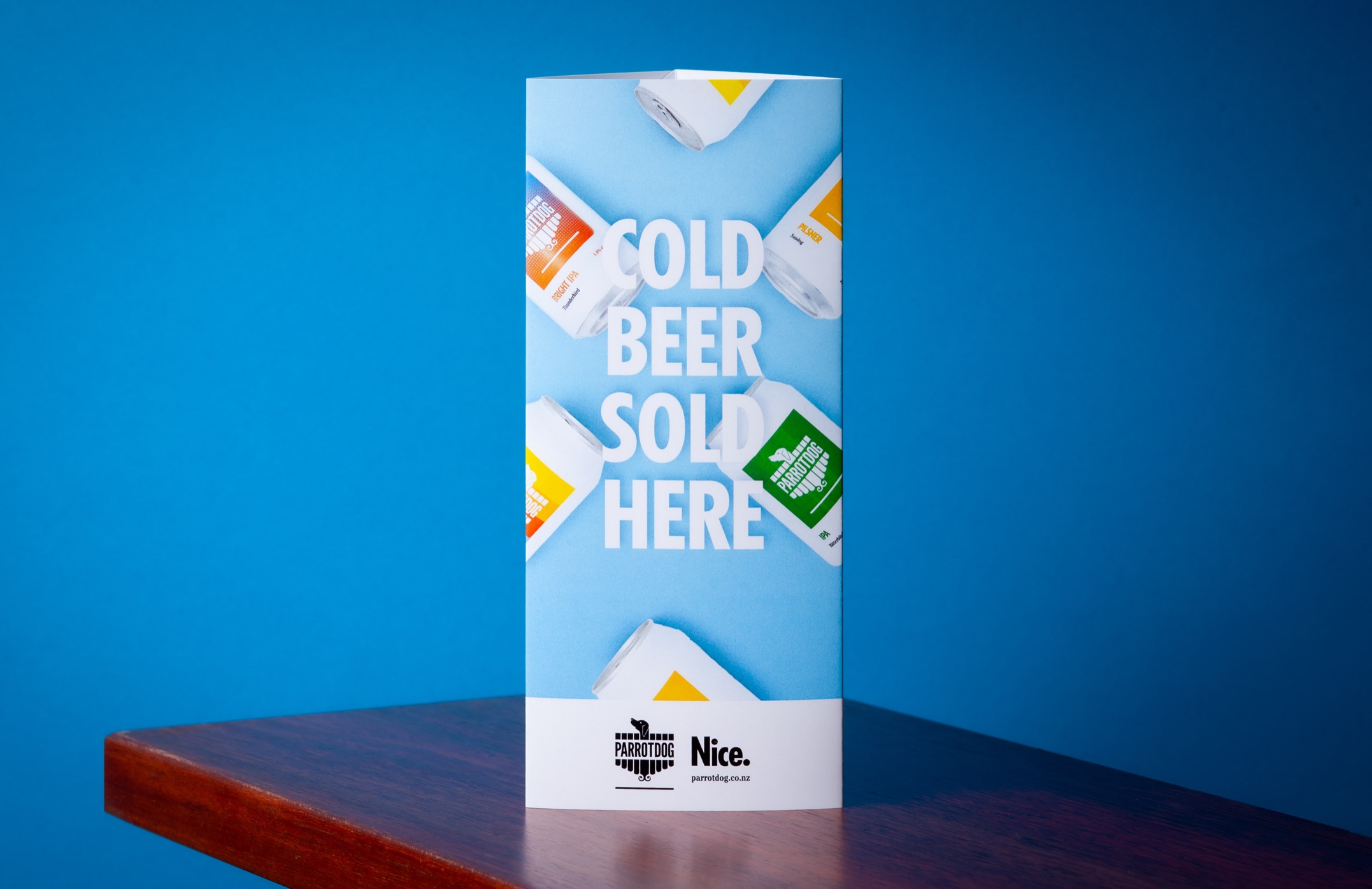 Branded table talkers for Parrotdog Brewery—digitally printed, diecut, and supplied flat for easy assembly; designed for bold in-venue display and seamless rep distribution. Branded table talkers for Parrotdog Brewery—digitally printed, diecut, and supplied flat for easy assembly; designed for bold in-venue display and seamless rep distribution.