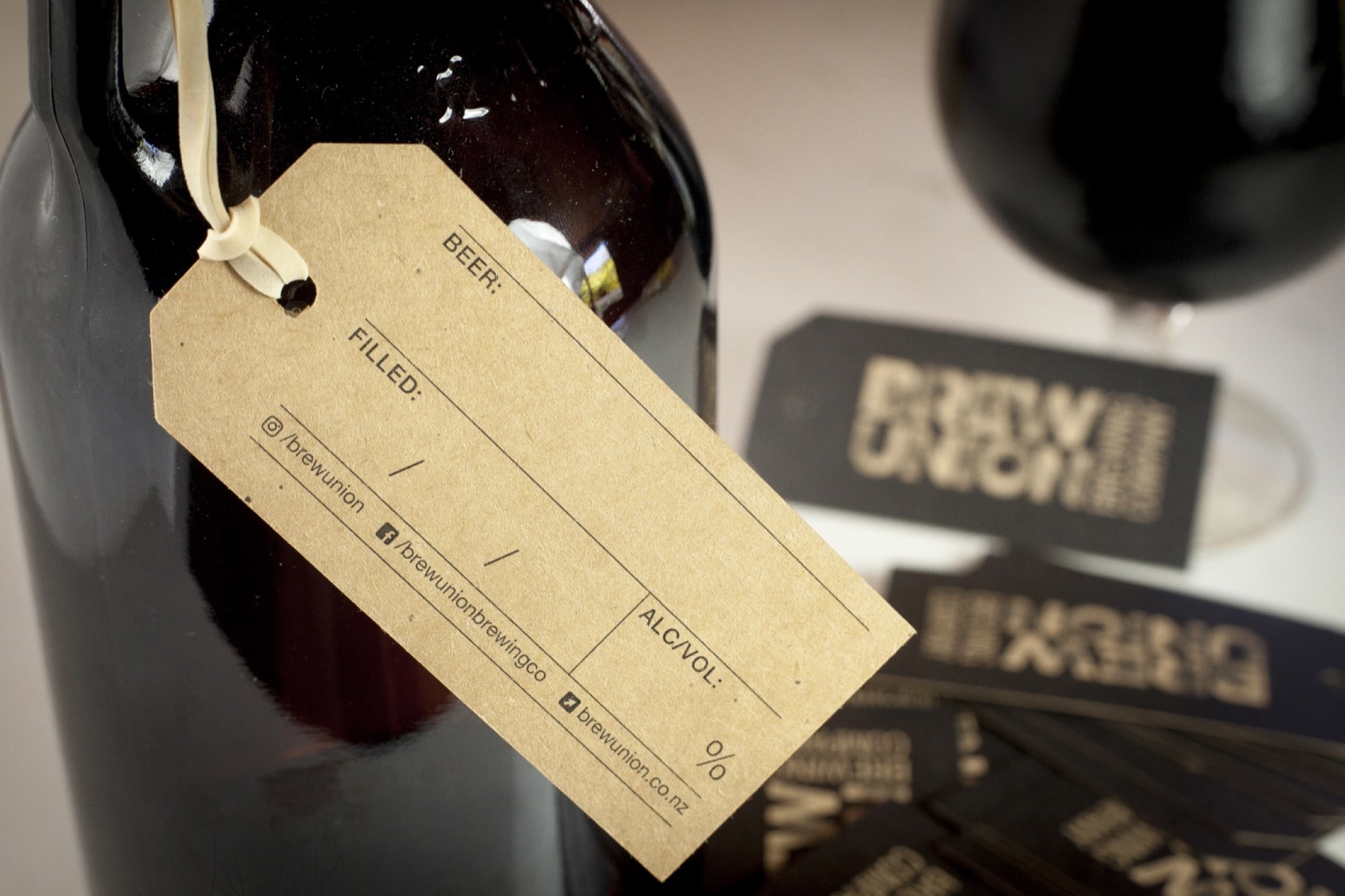 Printing Growler Hang Tags for Brew Union