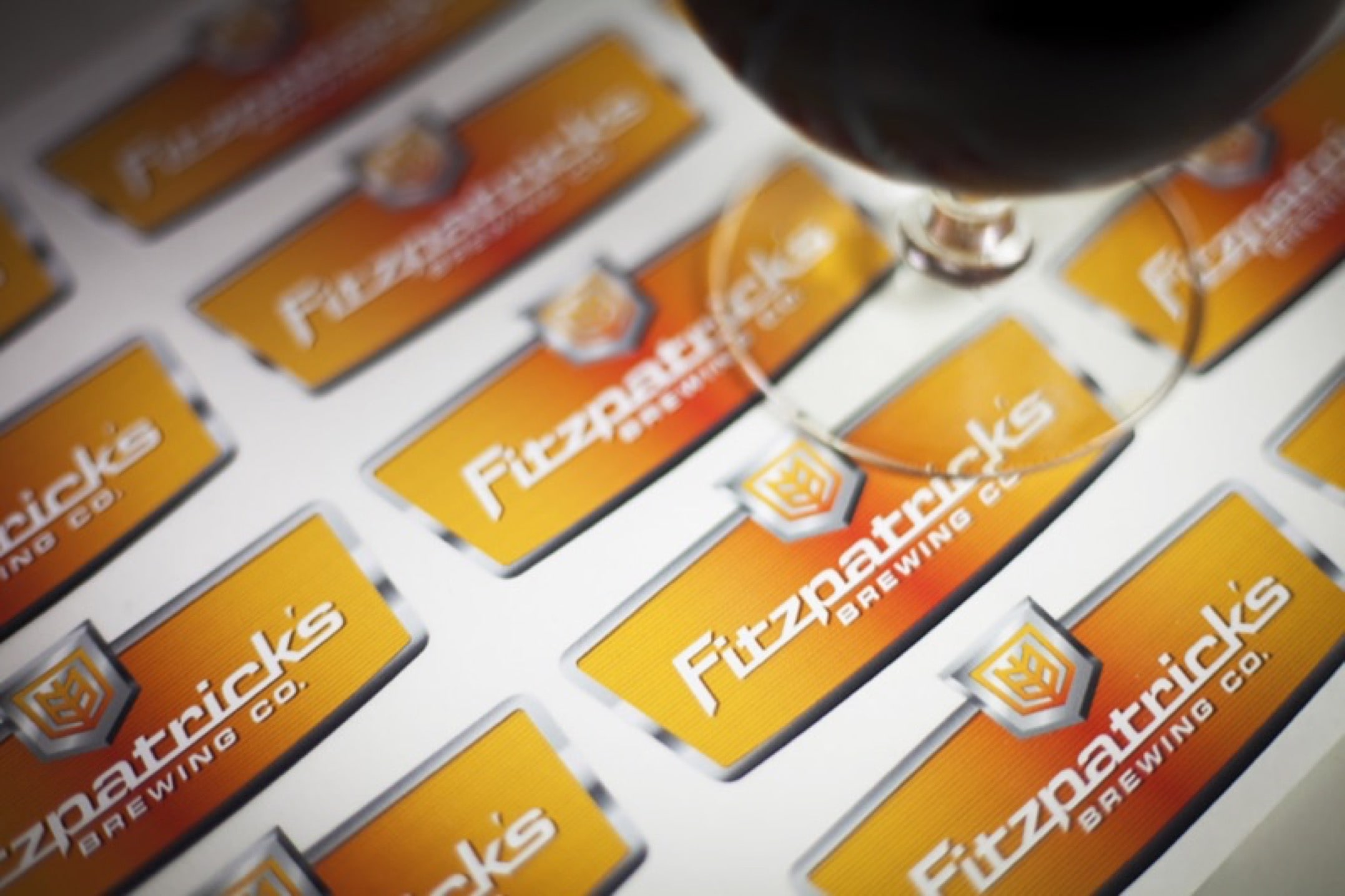 Printing decals for Fitzpatrick's Brewing Co. Printing decals for Fitzpatrick's Brewing Co.