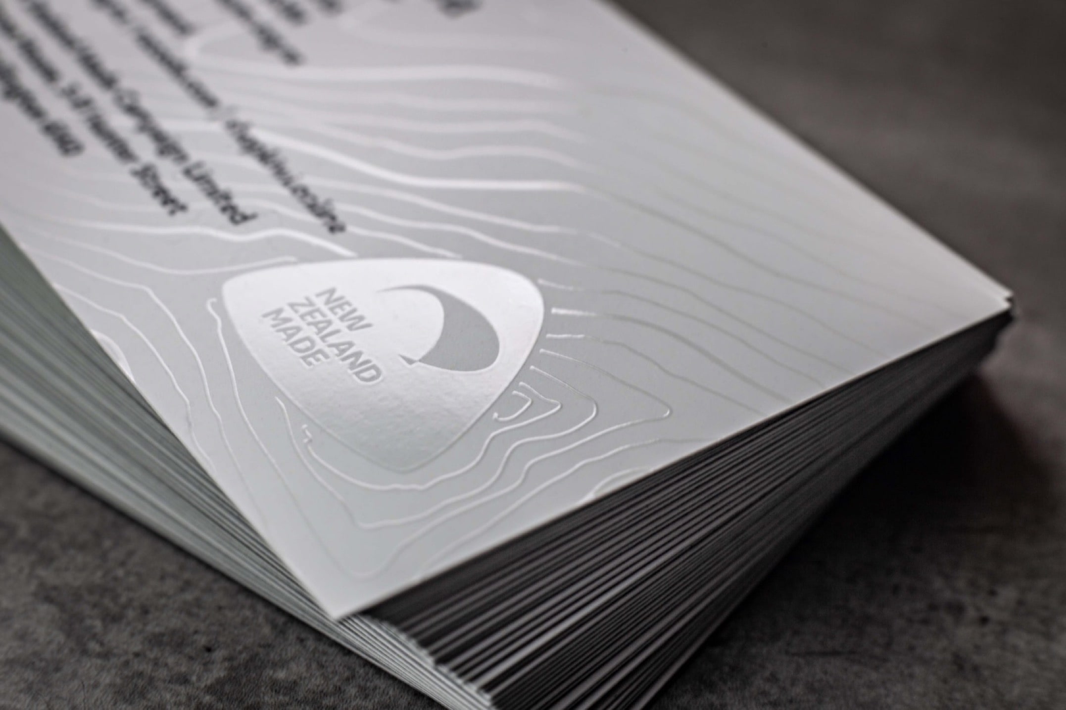 Printing Spot Gloss Varnish Business Cards for Buy NZ Made