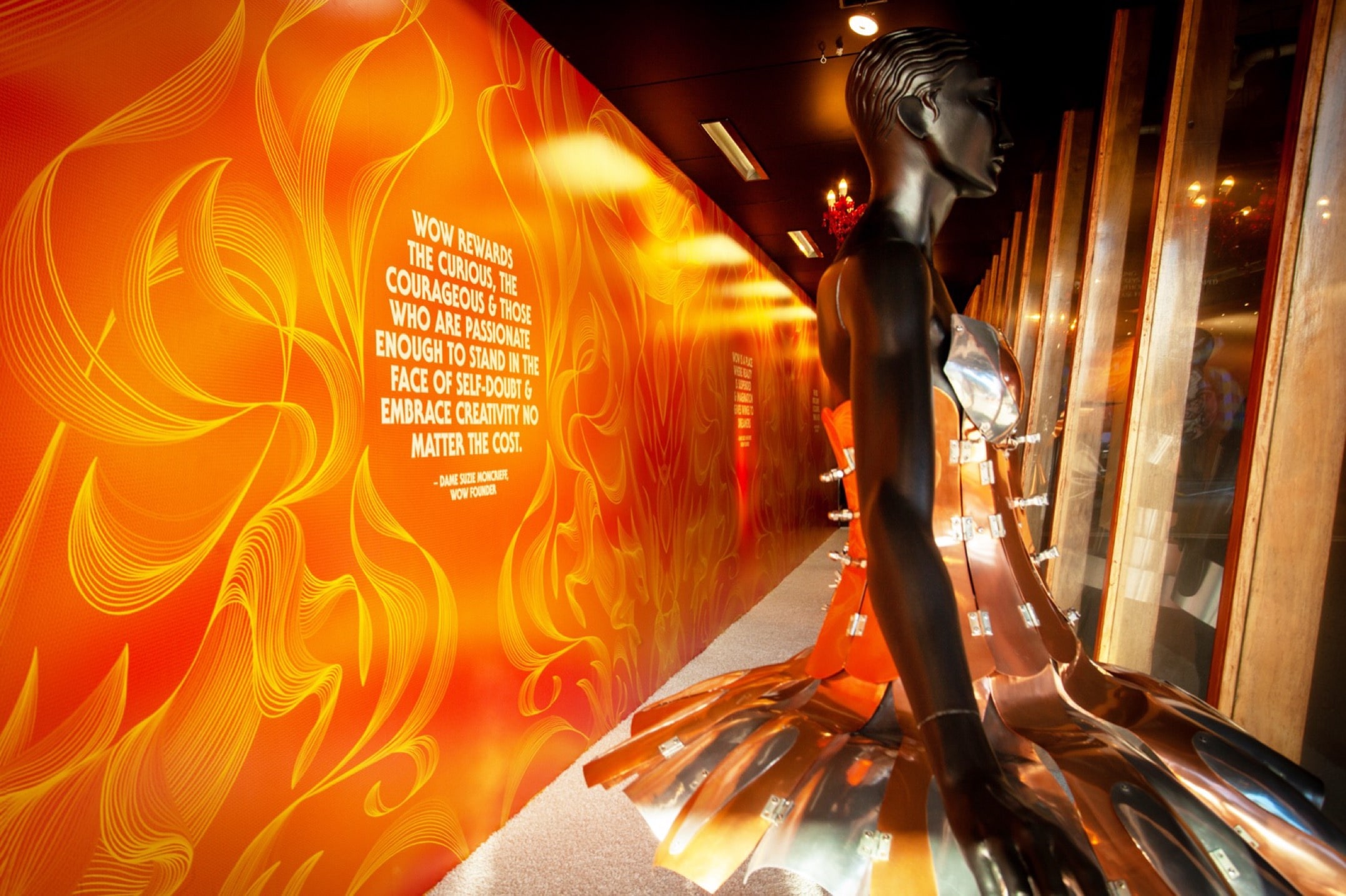 Printing a 17 meter long wall decal for QT. Printing a 17 meter long wall decal for QT.