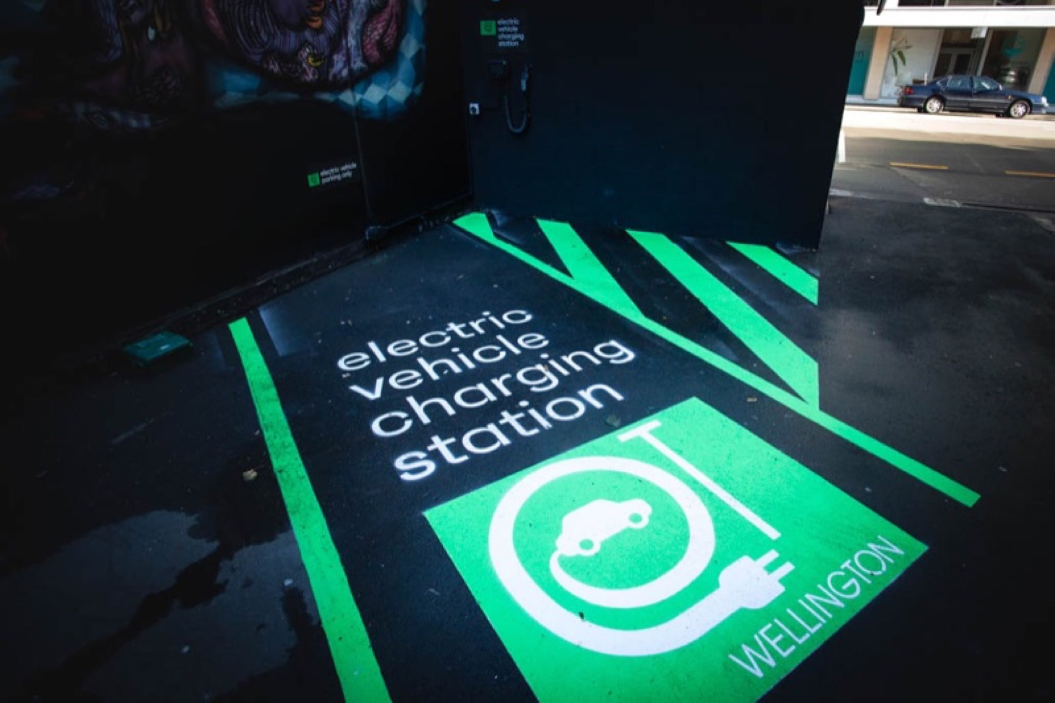 QT Wellingtons EV Parking Signage & Painting