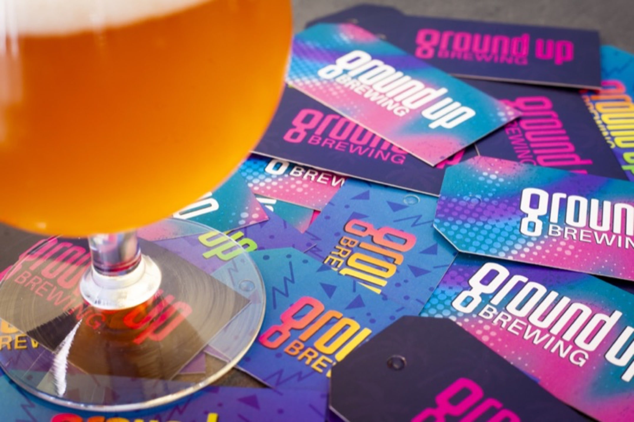 Printing growler hang tags for Ground Up Brewing