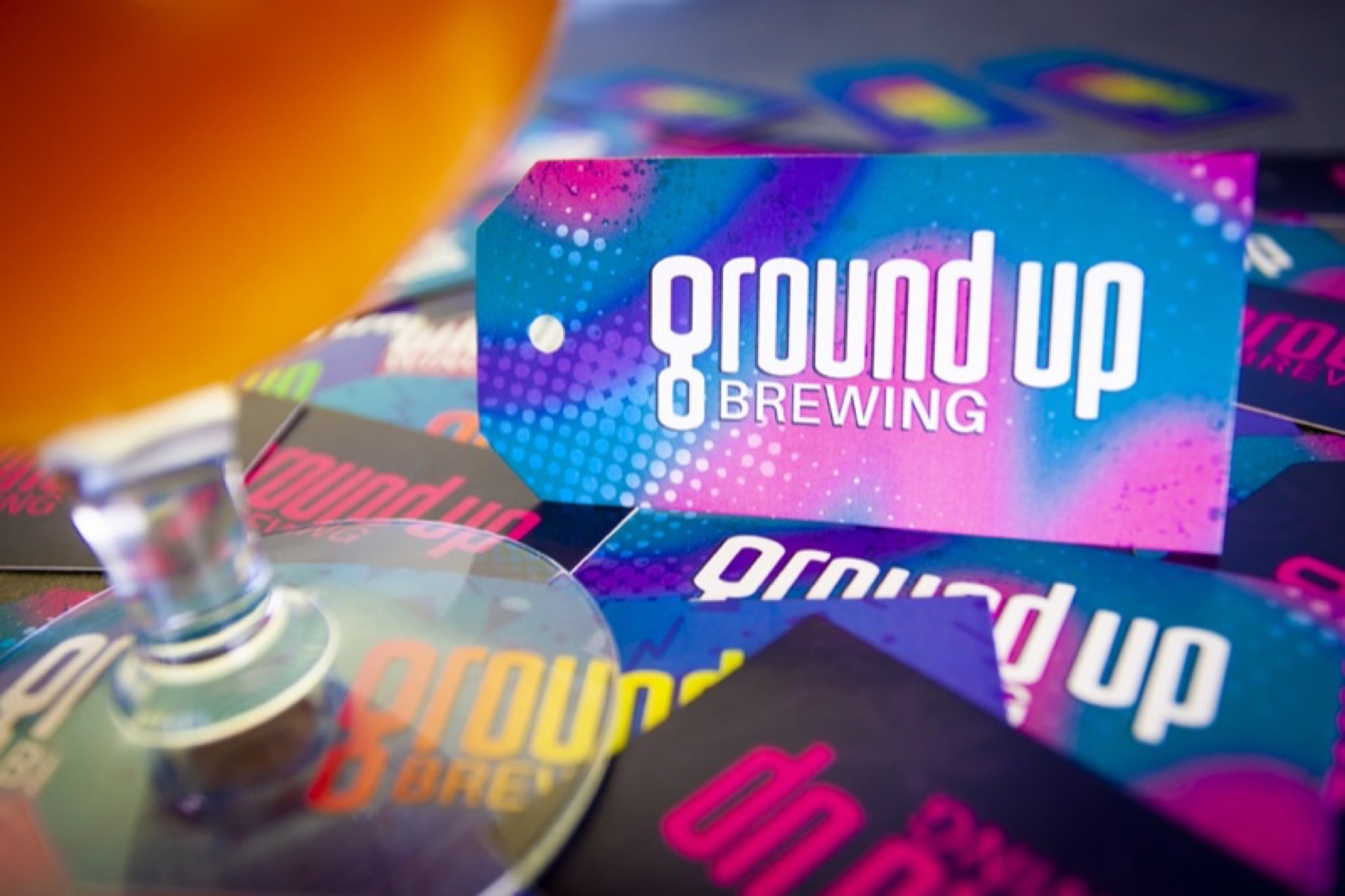 Printing growler hang tags for Ground Up Brewing