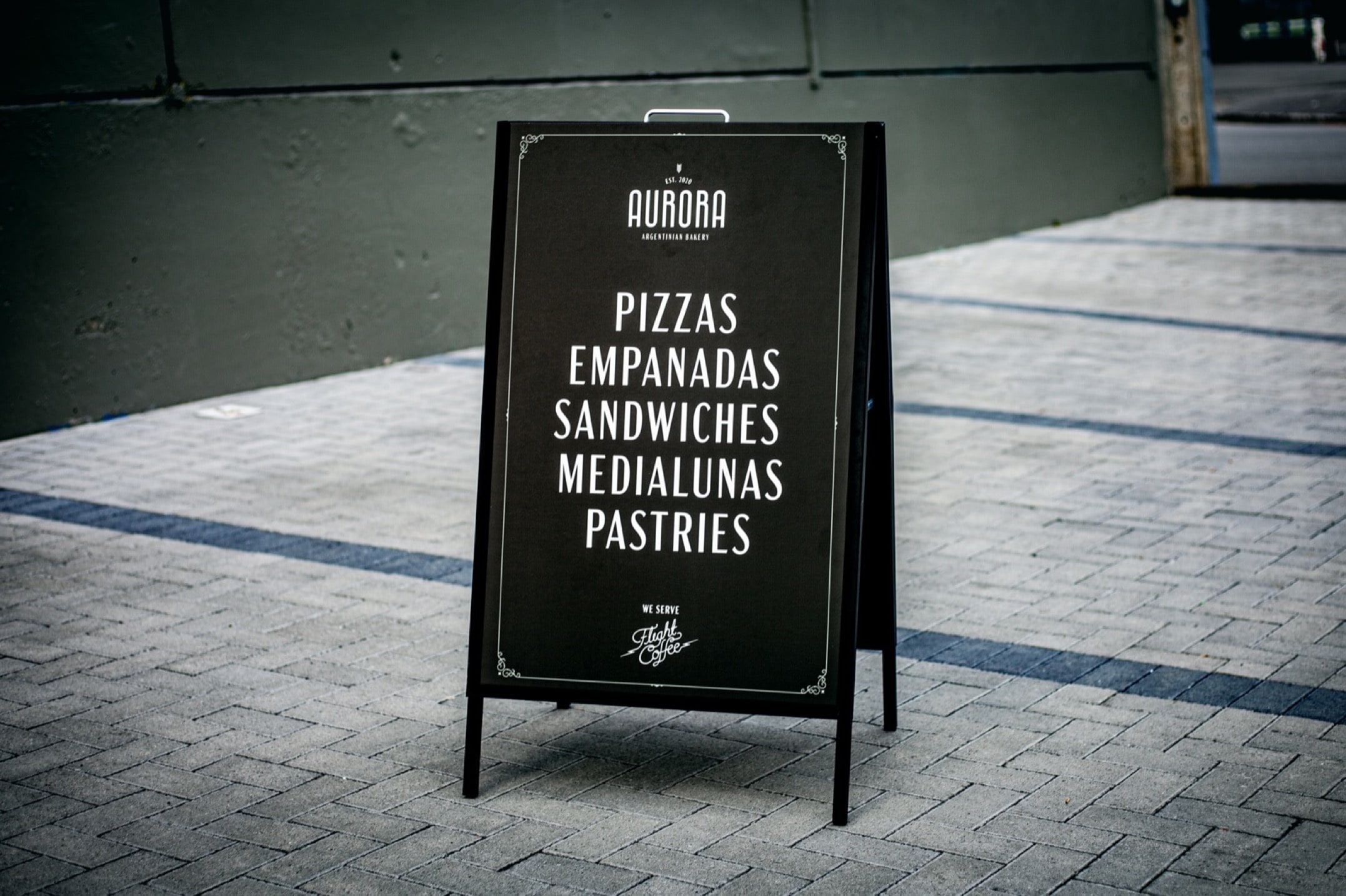 Printing Sandwich Board Panels for Aurora Argentinian Bakery Printing Sandwich Board Panels for Aurora Argentinian Bakery