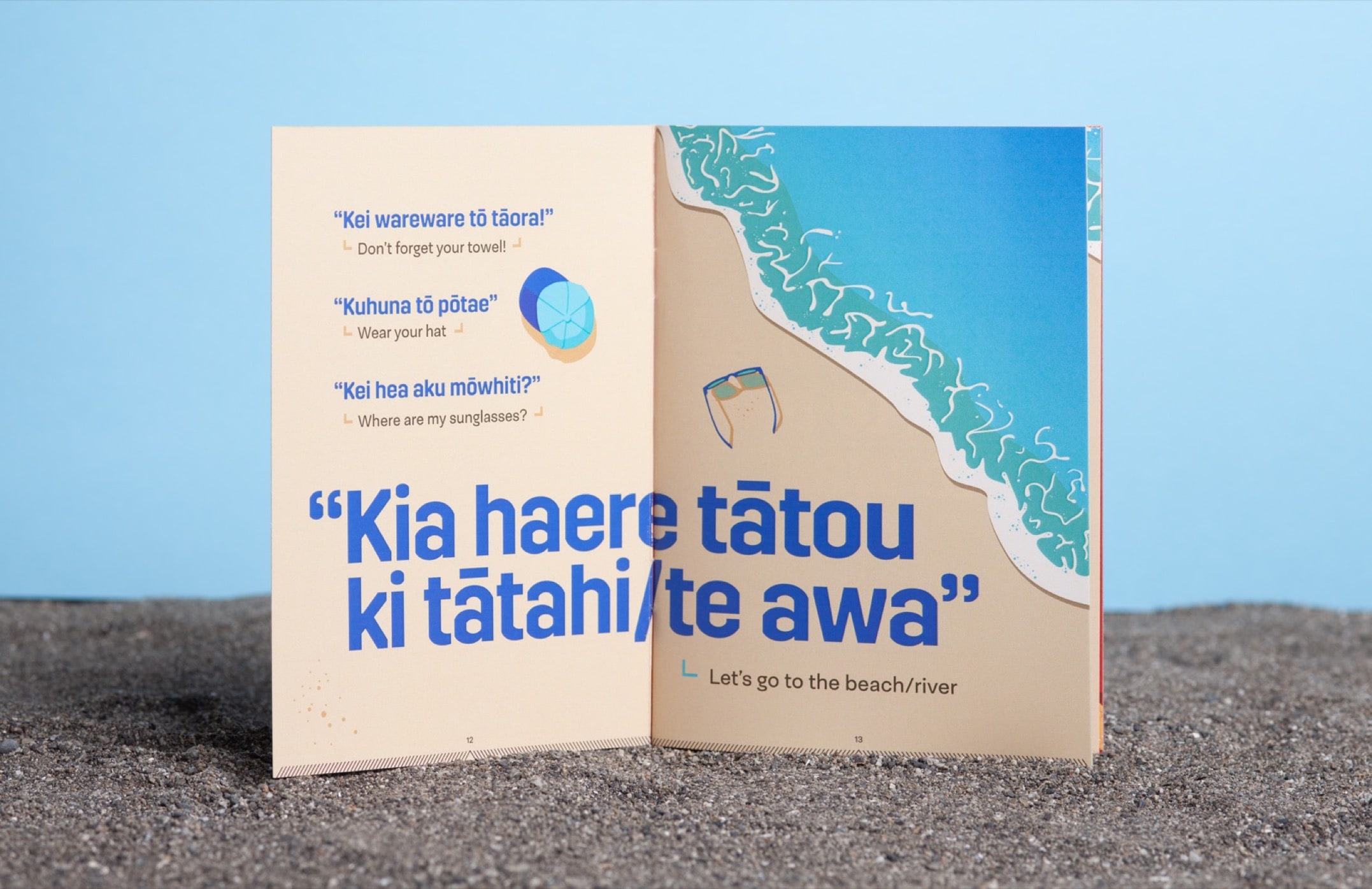 Printed A6 booklets to help people confidently speak Te Reo Māori at their next summer gathering! 
