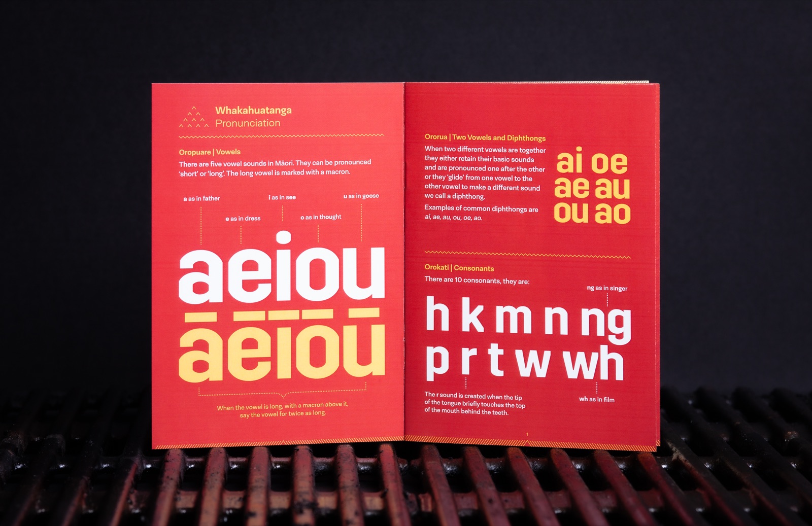 Printed A6 booklets to help people confidently speak Te Reo Māori at their next summer gathering! 
