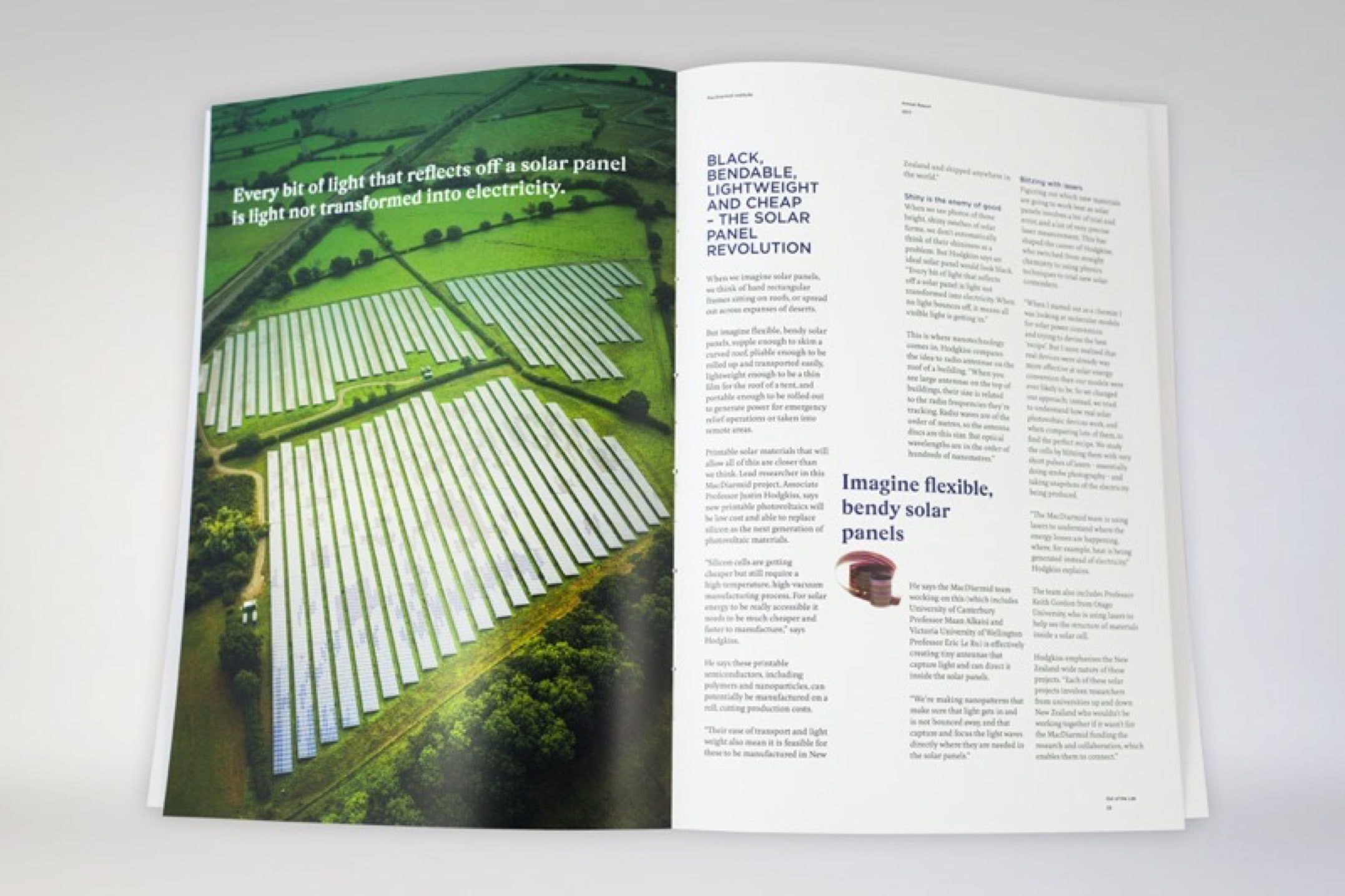 Printing annual reports for the MacDiarmid Institute Printing annual reports for the MacDiarmid Institute
