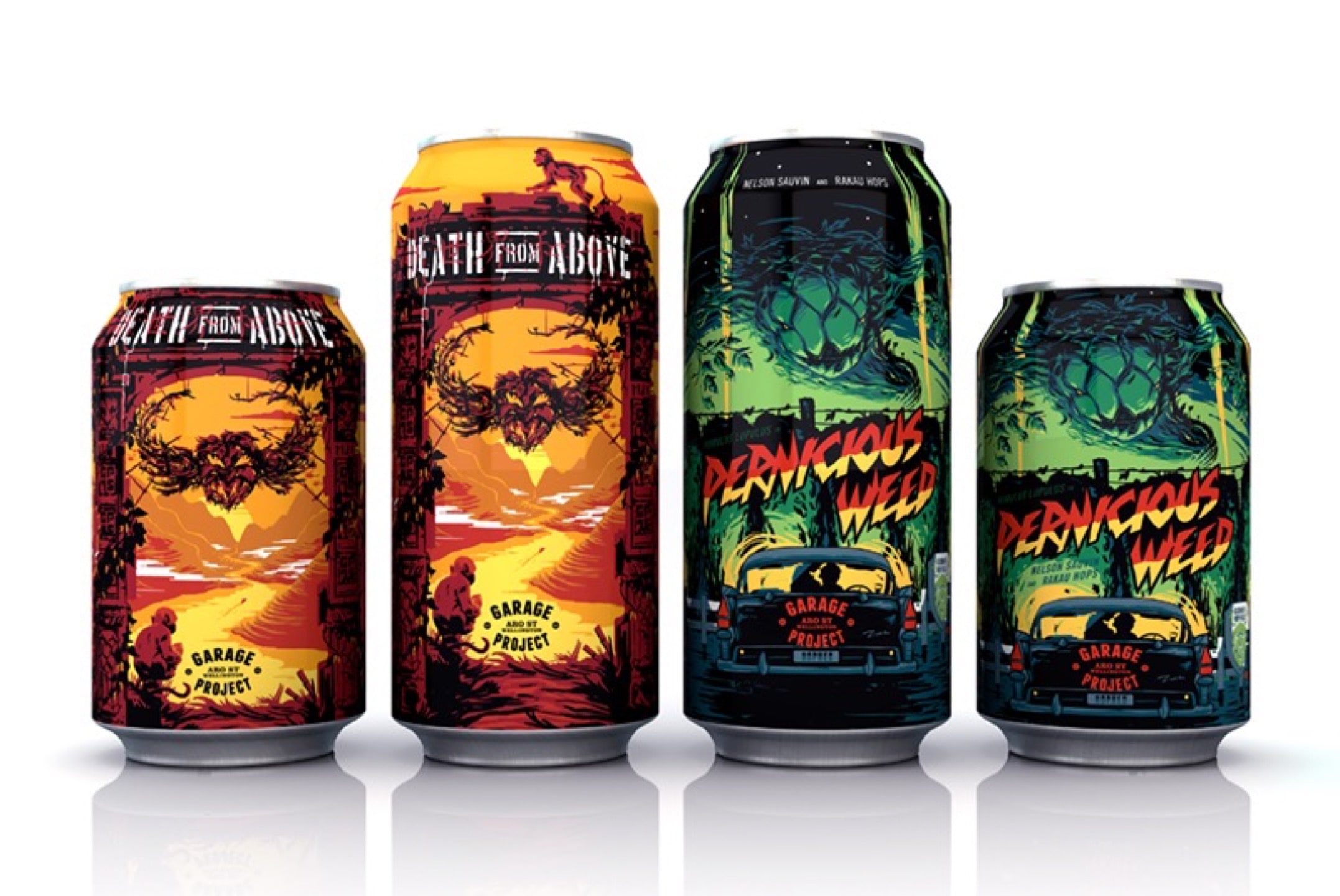 Beer Cans Artwork for Garage Project Beer Cans Artwork for Garage Project