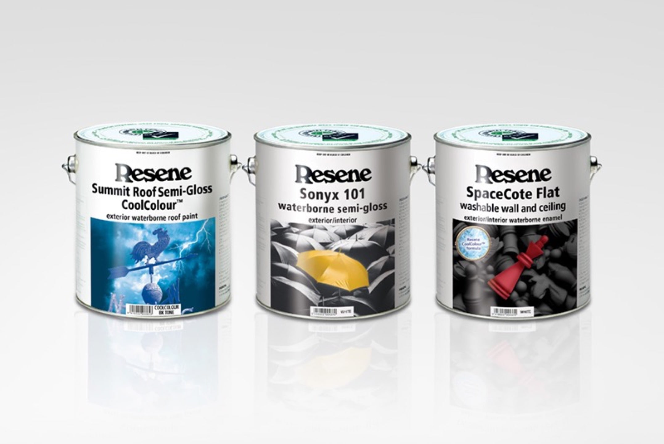 Resene paint cans samples