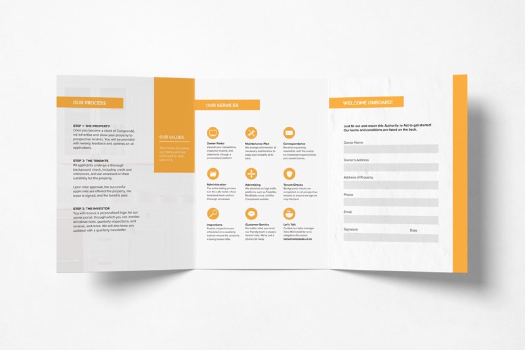Comprende's marketing collateral Comprende's marketing collateral