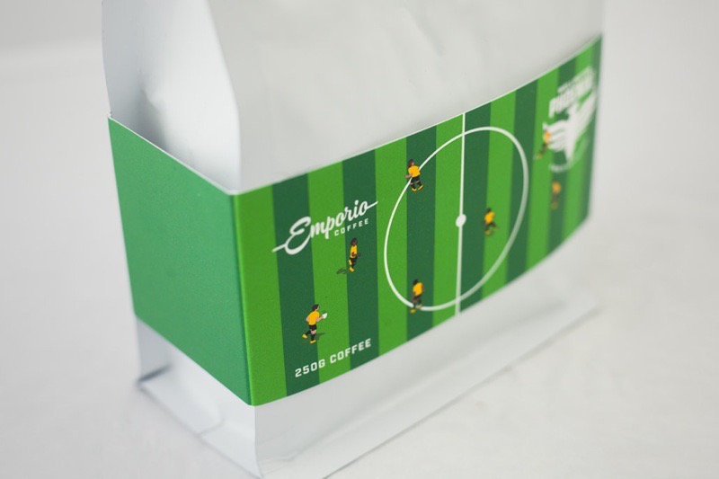 Emporio Coffee's Phoenix coffee packaging