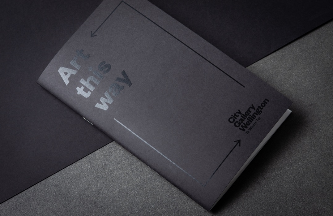 Subtle Impact: Black-on-Black Notebooks for City Gallery Wellington