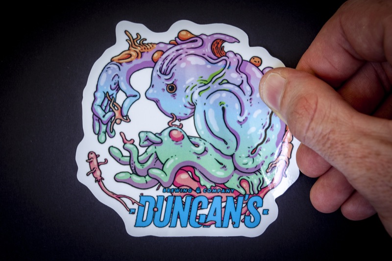 Printing Decals for Duncan's Brewing Co.
